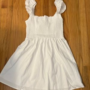 Altar’d Stare White Smocked Dress